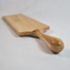 Ash Spanking Paddle with cherry handle end profile